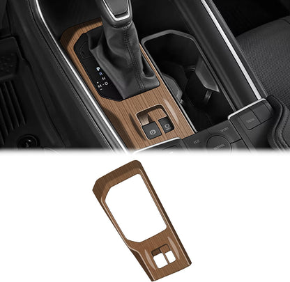 Interior Decoration Accessories fit for Toyota Grand Highlander 2024 2025 Center Console Gear Shift Cover Trim Easy Installation ABS Peach Wood Grain