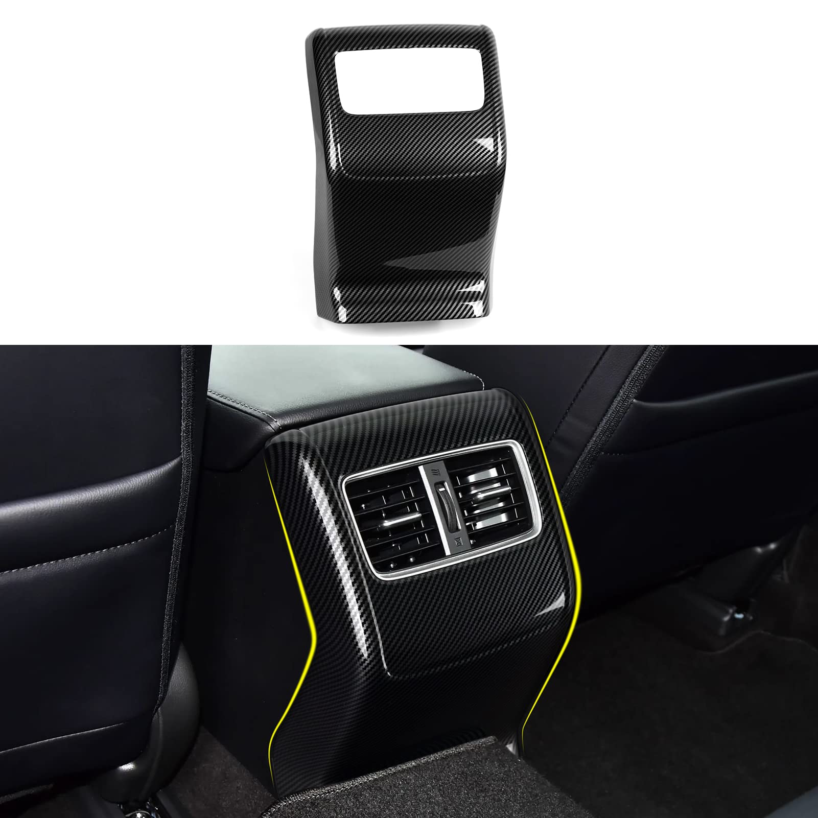 Calcomanías para panel de palanca de cambios versión a gas para Honda Accord 2018 2019 2020 2021 2022 Accesorios de 10ª generación ABS Calcomanías interiores de fibra de carbono