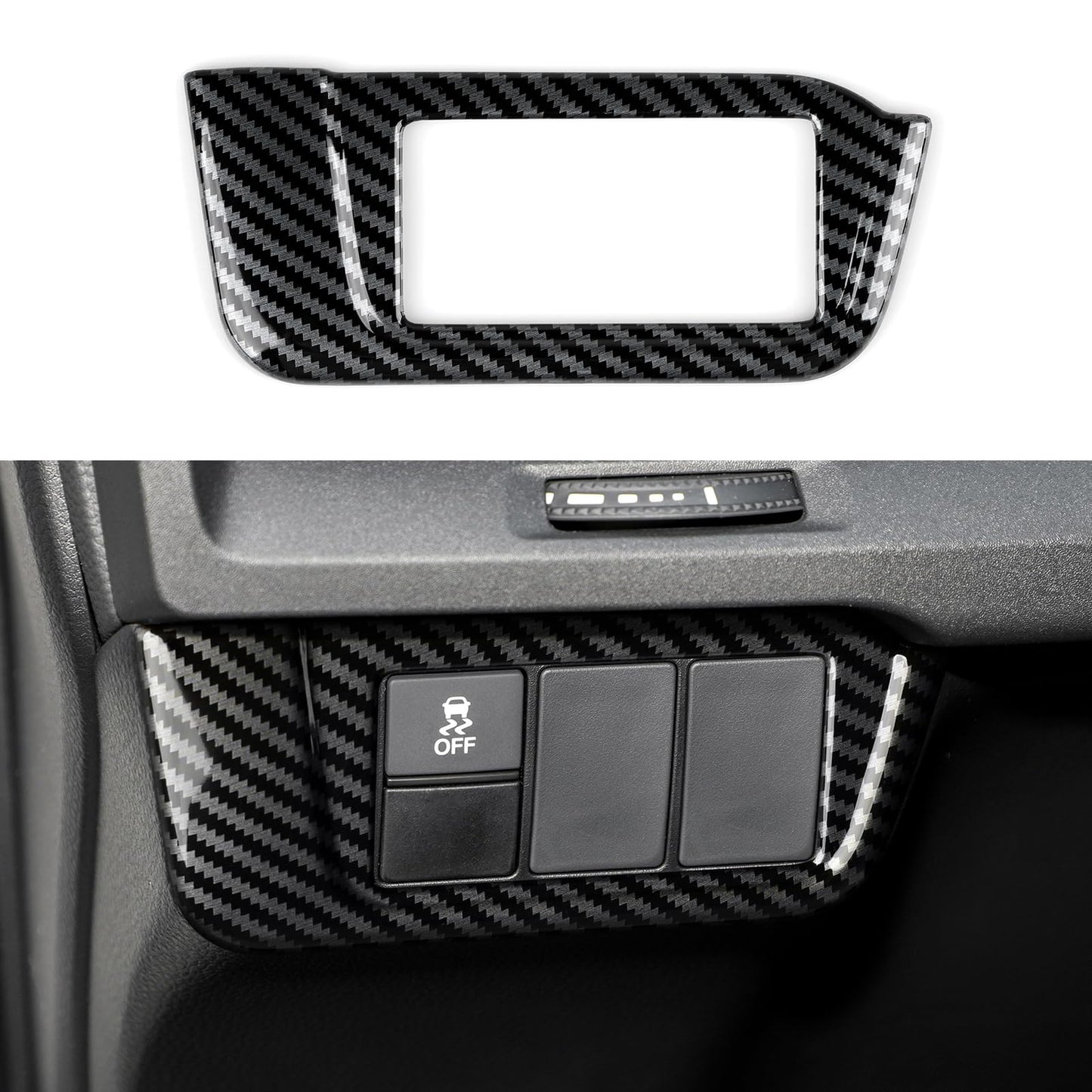 Calcomanías para cubierta de marco de tablero para Honda CR-V 2023, 2024, 2025, accesorios CRV, ABS, fibra de carbono, calcomanías interiores