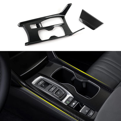 Calcomanías para panel de palanca de cambios versión a gas para Honda Accord 2018 2019 2020 2021 2022 Accesorios de 10ª generación ABS Calcomanías interiores de fibra de carbono