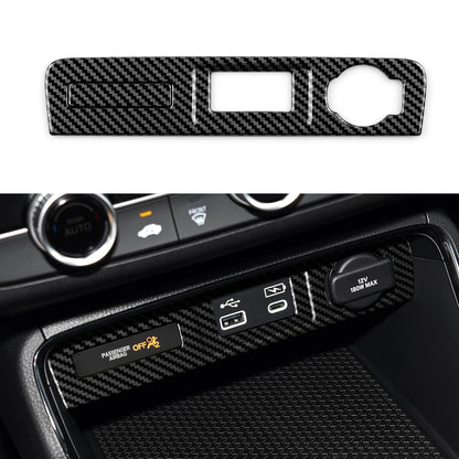 Calcomanías para cubierta de marco de tablero para Honda CR-V 2023, 2024, 2025, accesorios CRV, ABS, fibra de carbono, calcomanías interiores