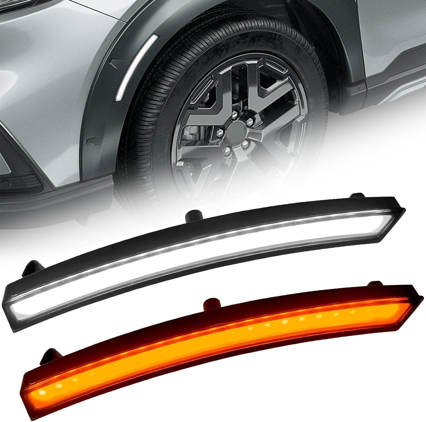 Rear Reflector Turn Signal Lights for 2023 2024 2025 Honda CRV Hybrid EX-L Sport Touring CR-V 2023 Fender Reflector Turn Lights CRV accessories