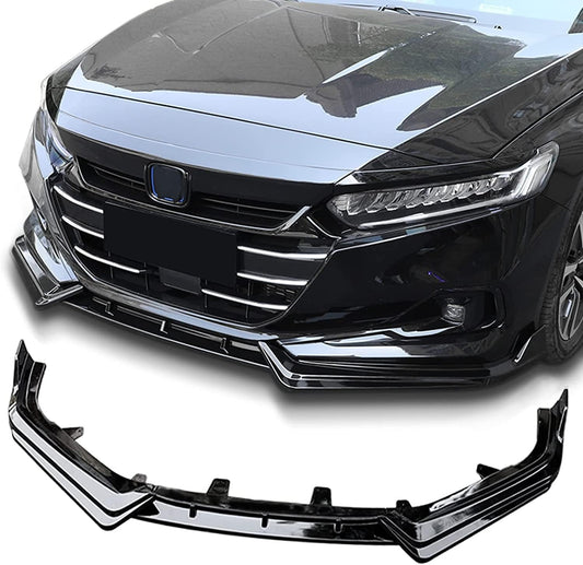 Archaic Borde de parachoques delantero compatible con Honda Accord 10.5th Sedan SE/EX-L/LX/Sport/Touring 2021 2022, kit de carrocería divisor debajo de la barbilla, alerón inferior