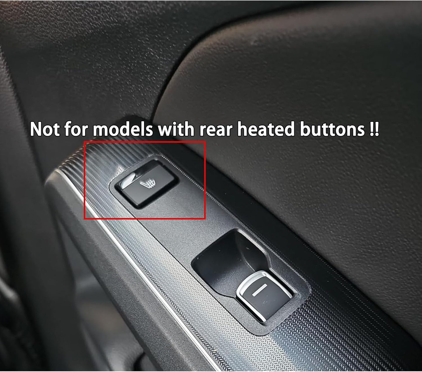 CKE 4 piezas compatibles con Honda CRV 2026 2025 2024 2023 Accesorios para reposabrazos de puerta de automóvil, interruptores de elevación, cubierta de panel, cubierta de reposabrazos, estilo de fibra