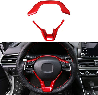 Funda para volante de fibra de carbono ABS para Honda Accord 10ª generación 2018 2019 2020 2021 2022, ajuste Sedan LX Sport EX-L Touring Hybrid, 2 piezas