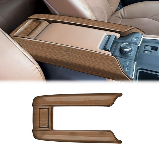 Ozukyn fit for Toyota Grand Highlander 2024 2025 Center Console Armrest Storage Box Cover Peach Wood Grain Car Accessories