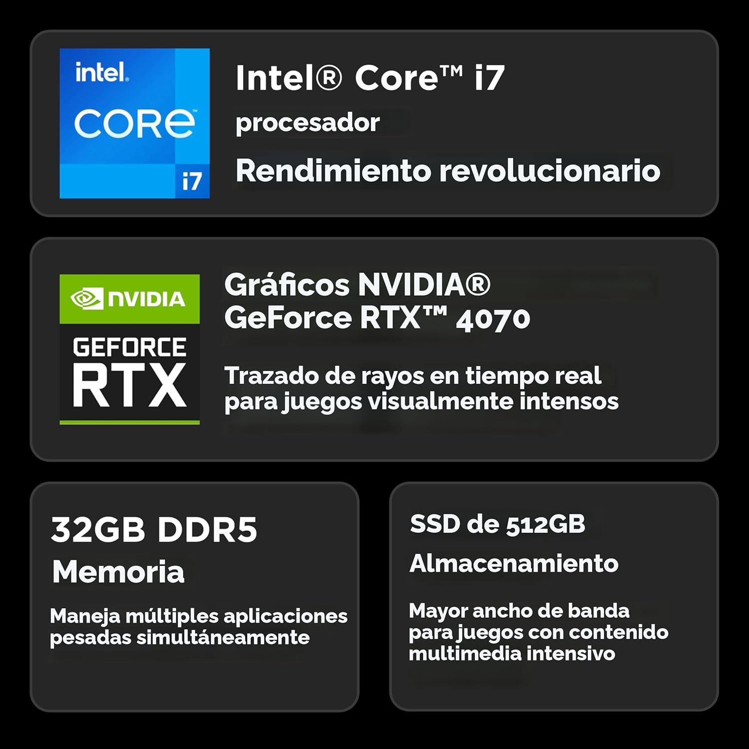 Lenovo Legion 5i Laptop para juegos - NVIDIA GeForce RTX 4070 8G - Pantalla WQXGA de 16 pulgadas - Intel Core i7-14650HX - 32GB RAM - 512GB SSD - Windows 11 Home - Luna Grey