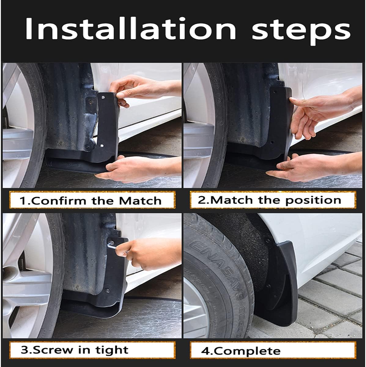 Car Mud Splash Guards Mud Flaps Fender Kit for Honda Accord Accessories 10th 2018 2019 2020 2021 2022 Mudguard Accessories Front and Rear 4-PC Set