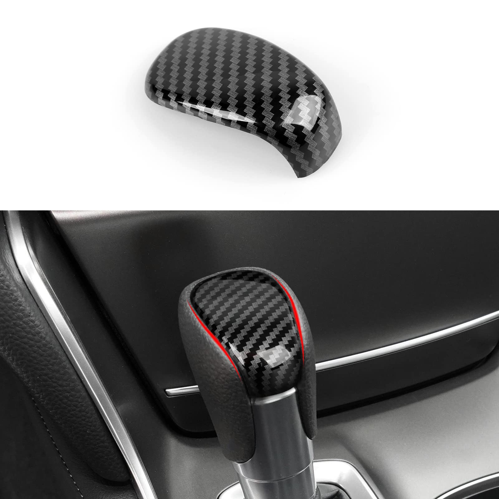 Calcomanías para panel de palanca de cambios versión a gas para Honda Accord 2018 2019 2020 2021 2022 Accesorios de 10ª generación ABS Calcomanías interiores de fibra de carbono