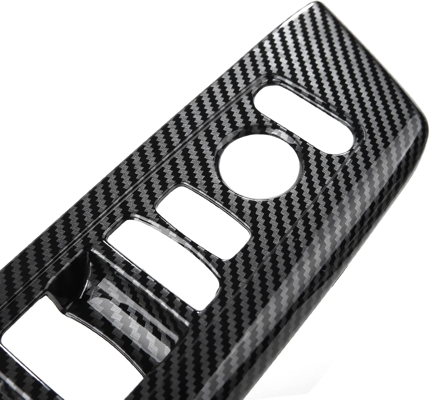 CKE 4 piezas compatibles con Honda CRV 2026 2025 2024 2023 Accesorios para reposabrazos de puerta de automóvil, interruptores de elevación, cubierta de panel, cubierta de reposabrazos, estilo de fibra
