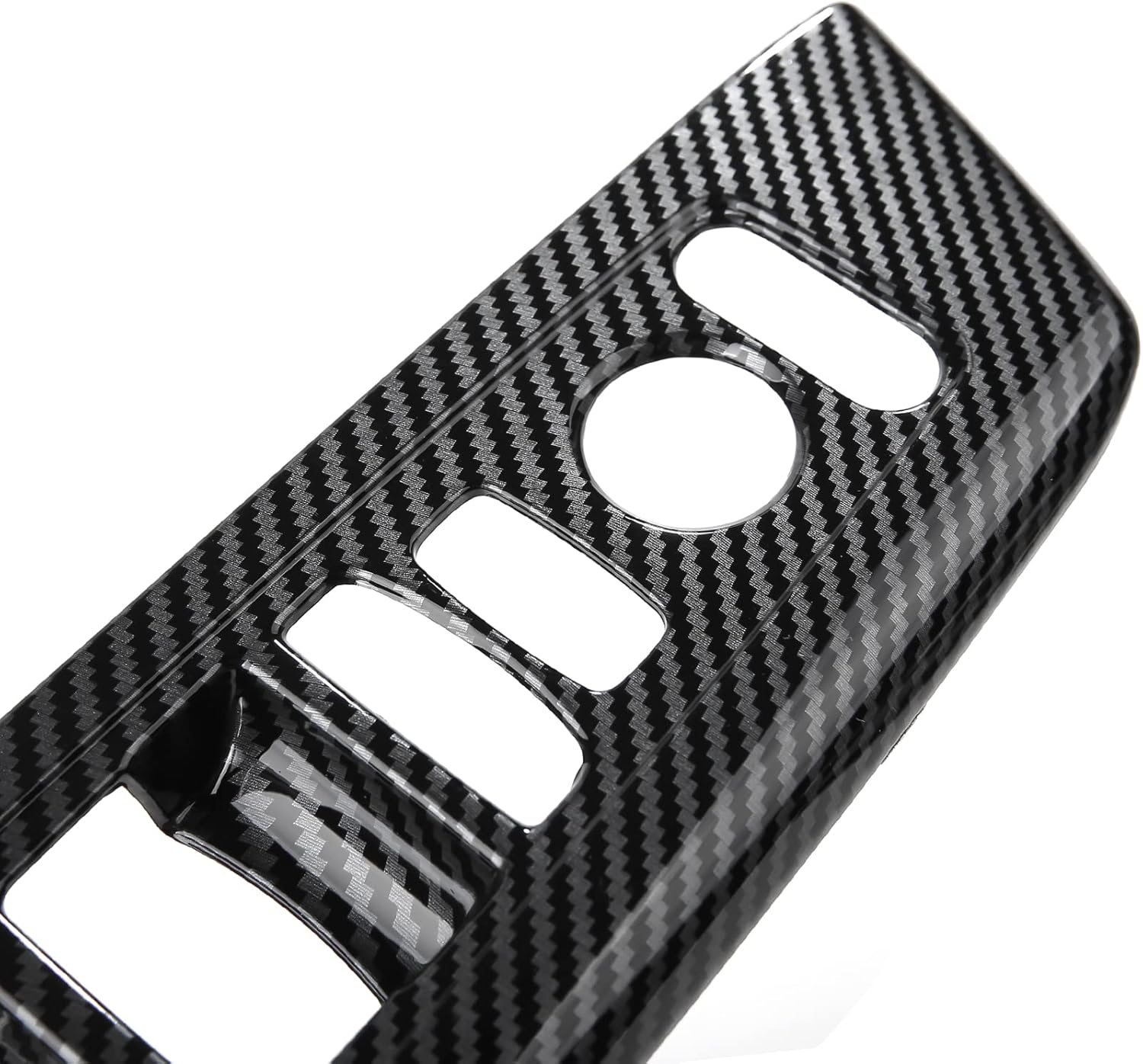 CKE 4 piezas compatibles con Honda CRV 2026 2025 2024 2023 Accesorios para reposabrazos de puerta de automóvil, interruptores de elevación, cubierta de panel, cubierta de reposabrazos, estilo de fibra