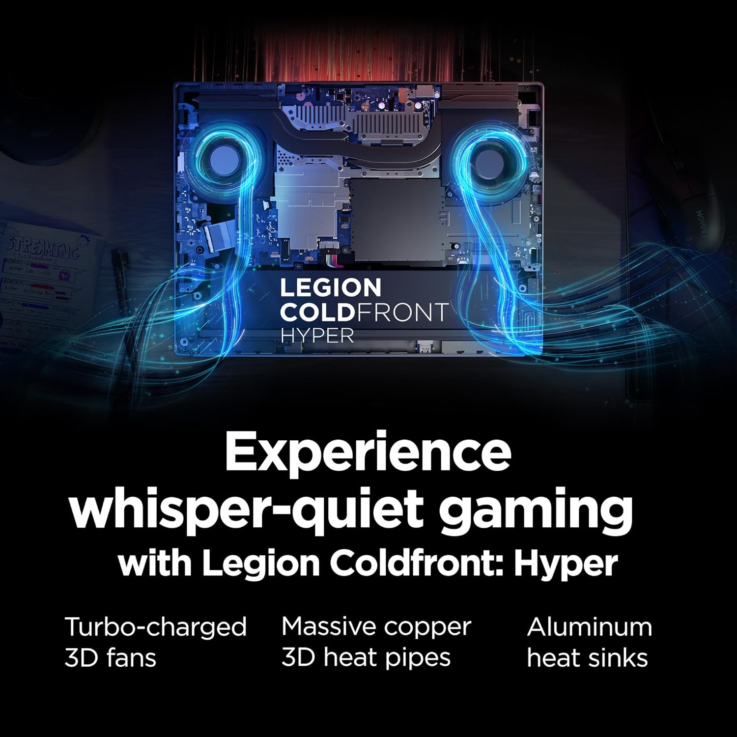 Lenovo Legion 5i - Portátil para juegos - Intel® Core™ i7-14700HX - Pantalla OLED WQXGA PureSight de 15" 2.5K WQXGA PureSight - Frecuencia de actualización de 165Hz - NVIDIA® GeForce RTX™ 5070