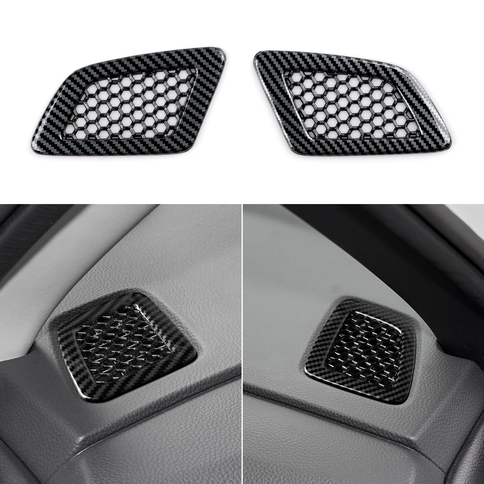 Calcomanías para cubierta de marco de tablero para Honda CR-V 2023, 2024, 2025, accesorios CRV, ABS, fibra de carbono, calcomanías interiores