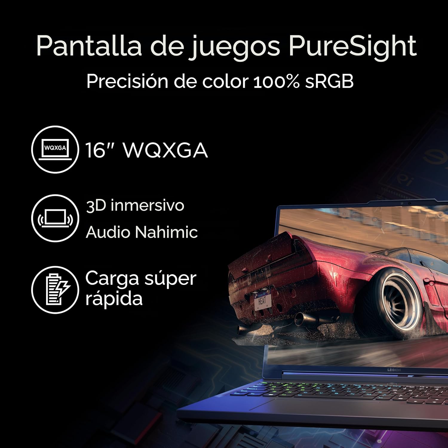 Lenovo Legion 5i Laptop para juegos - NVIDIA GeForce RTX 4070 8G - Pantalla WQXGA de 16 pulgadas - Intel Core i7-14650HX - 32GB RAM - 512GB SSD - Windows 11 Home - Luna Grey