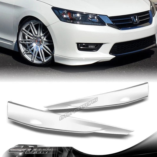 Para Honda Accord 4DR HFP-Style 2013-2015 Pintado de blanco Divisor de parachoques delantero Labio